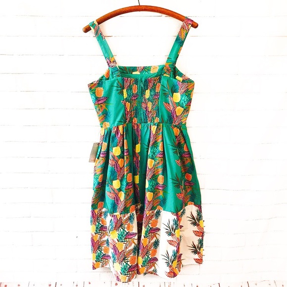 pineapple print sundress